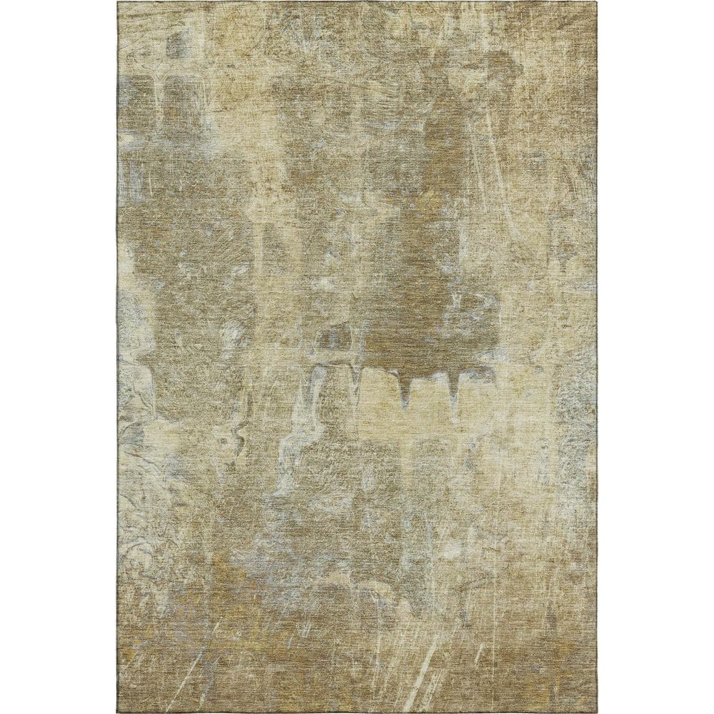 Mayfield Premium Machine Washable Abstract AMF2226 Khaki 10 ft. x 14 ft. Area Rug price history on PriceWatchPro