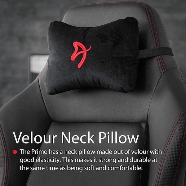 PU Leather Large Red Car Neck Pillow