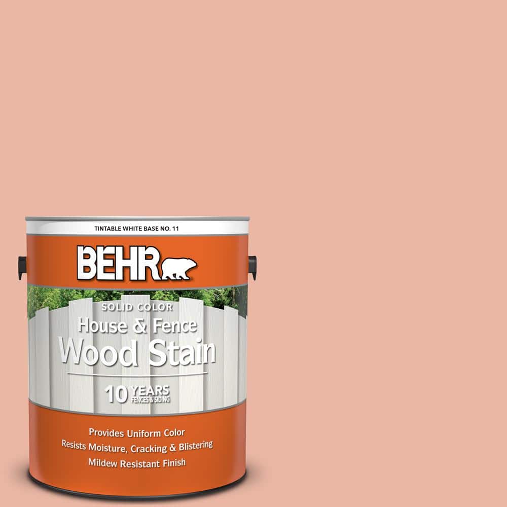 1 gal. #M190-3 Pink Abalone Solid Color House and Fence Exterior Wood Stain