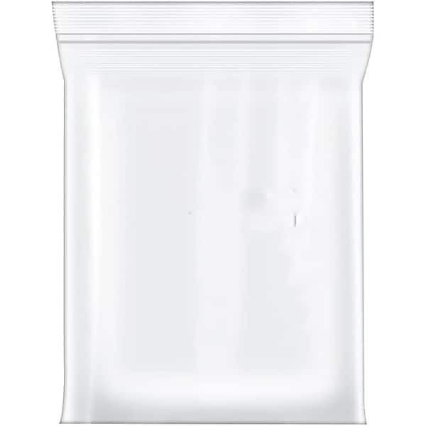 N/A 200 PCS x Mil Clear Virgin LDPE Plastic Reclosable Zip