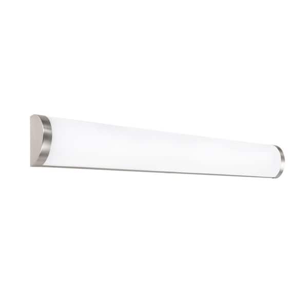 WAC LIMITED Fuse 37 in. 3000K Brushed Nickel ENERGY STAR LED Vanity Light Bar and Wall Sconce