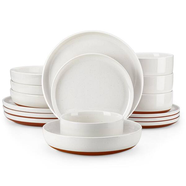 thumbnail image 2 of Gibson Home Ogalla 30 Piece White Ceramic Dinnerware Set H1630 Service For 6 2 of 10