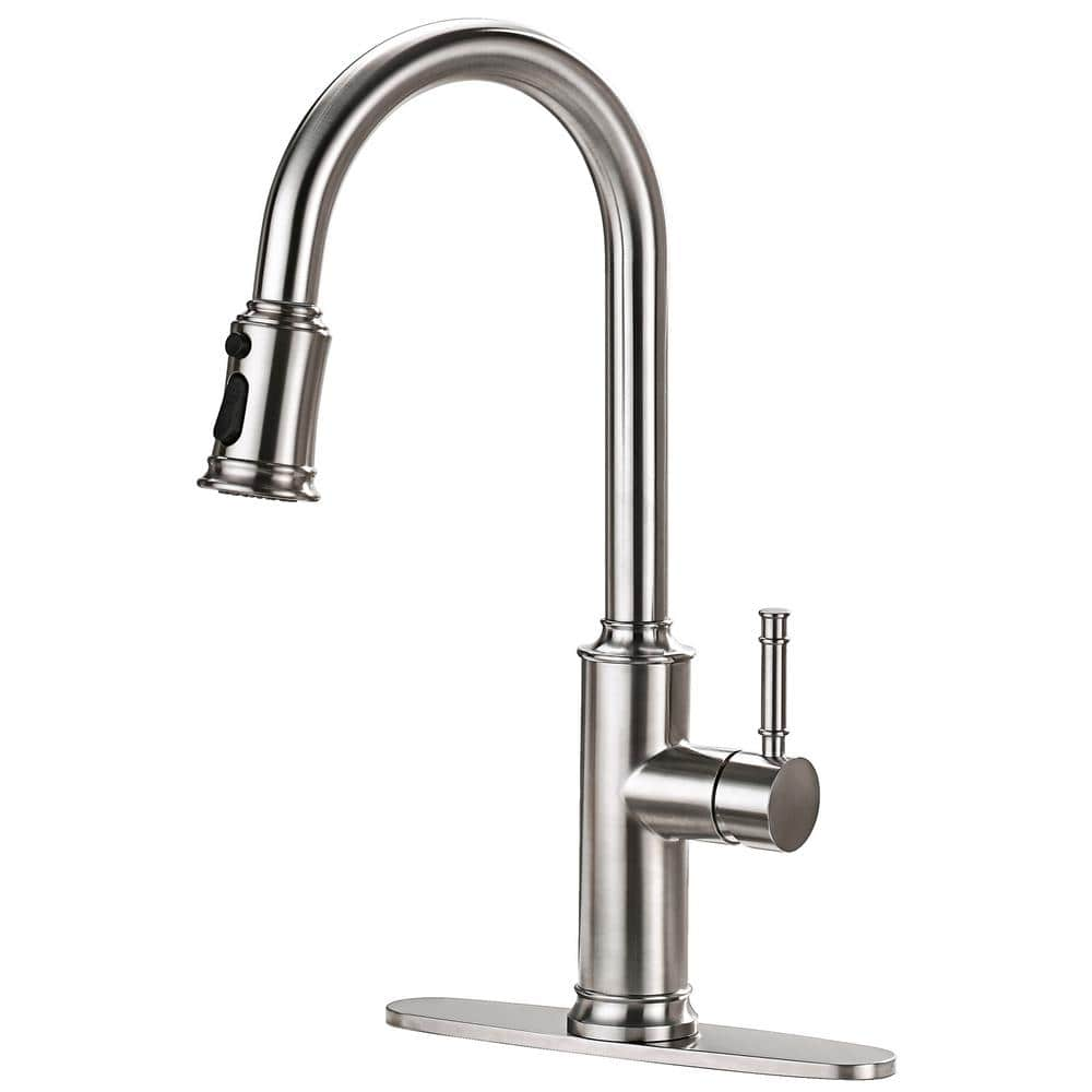 GERIGEMT Faucets for Kitchen Sinks,Kitchen Faucet with Pull factory Down Sprayer High Ar