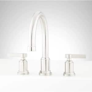 Greyfield 2-Handle Deck-Mount Roman Tub Faucet with Valve in Brushed Nickel
