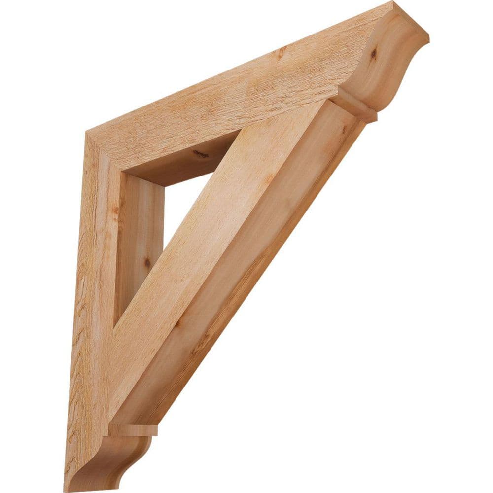 6 in. x 36 in. x 36 in. Western Red Cedar Traditional Rough Sawn Bracket price history on PriceWatchPro