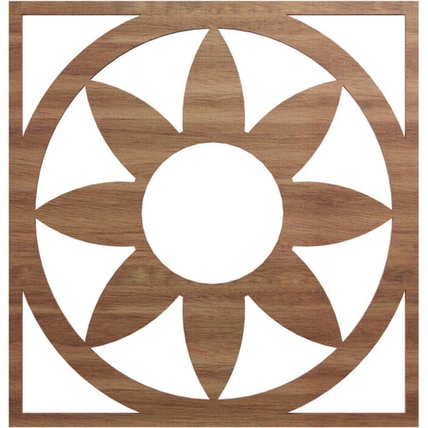 Ekena Millwork 0.25 in. x 7 in. x 20 in. Wood Medallion Moulding