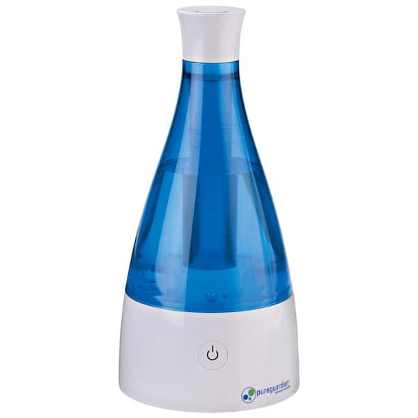 Pure Guardian 0.21 gal. Ultrasonic Cool Mist Humidifier for Rooms up to 210 sq. ft in Blue/White, 10 Hour Runtime on Low, Aromatherapy