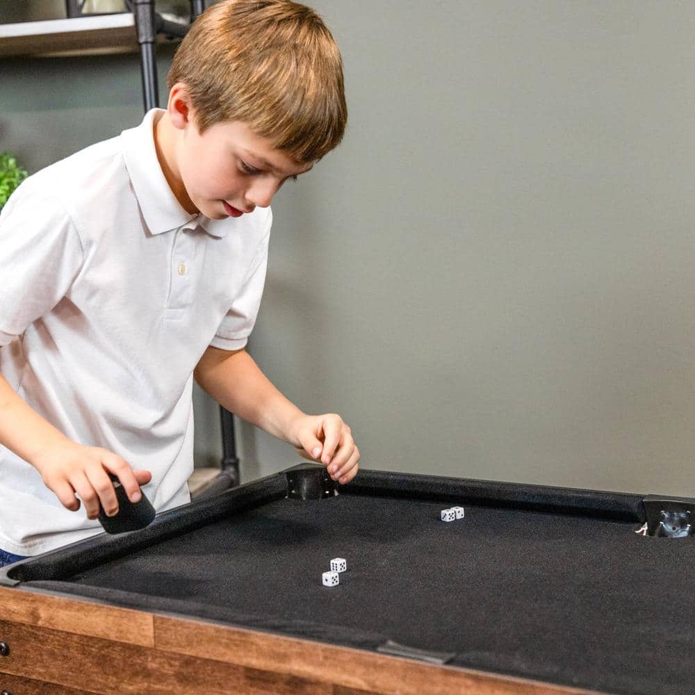 Sunnydaze 10-in-1 Multi-Game Table with Dark Wood Finish