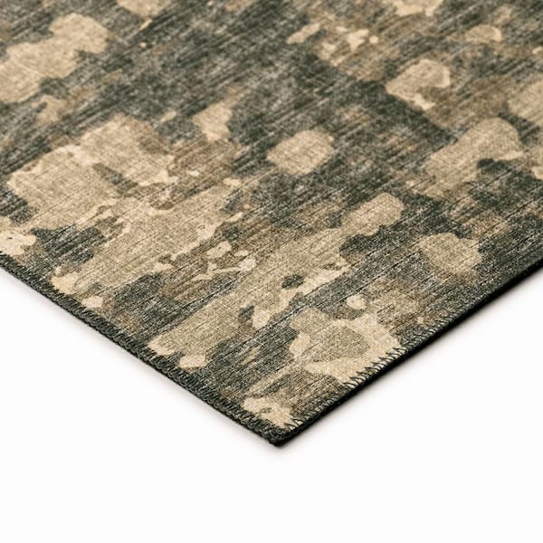 Bravado Earth 8 ft. x 8 ft. Geometric Indoor/Outdoor Washable Area Rug