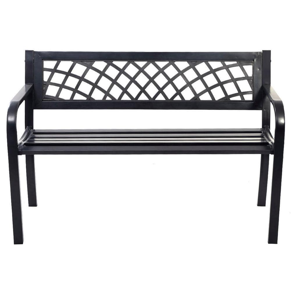 2-Person Metal Outdoor Bench Deck with Steel Frame, Easy Assembly price history on PriceWatchPro