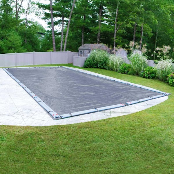 Pool Mate Classic 20 ft. x 40 ft. Rectangular Navy-Blue Winter Pool Cover