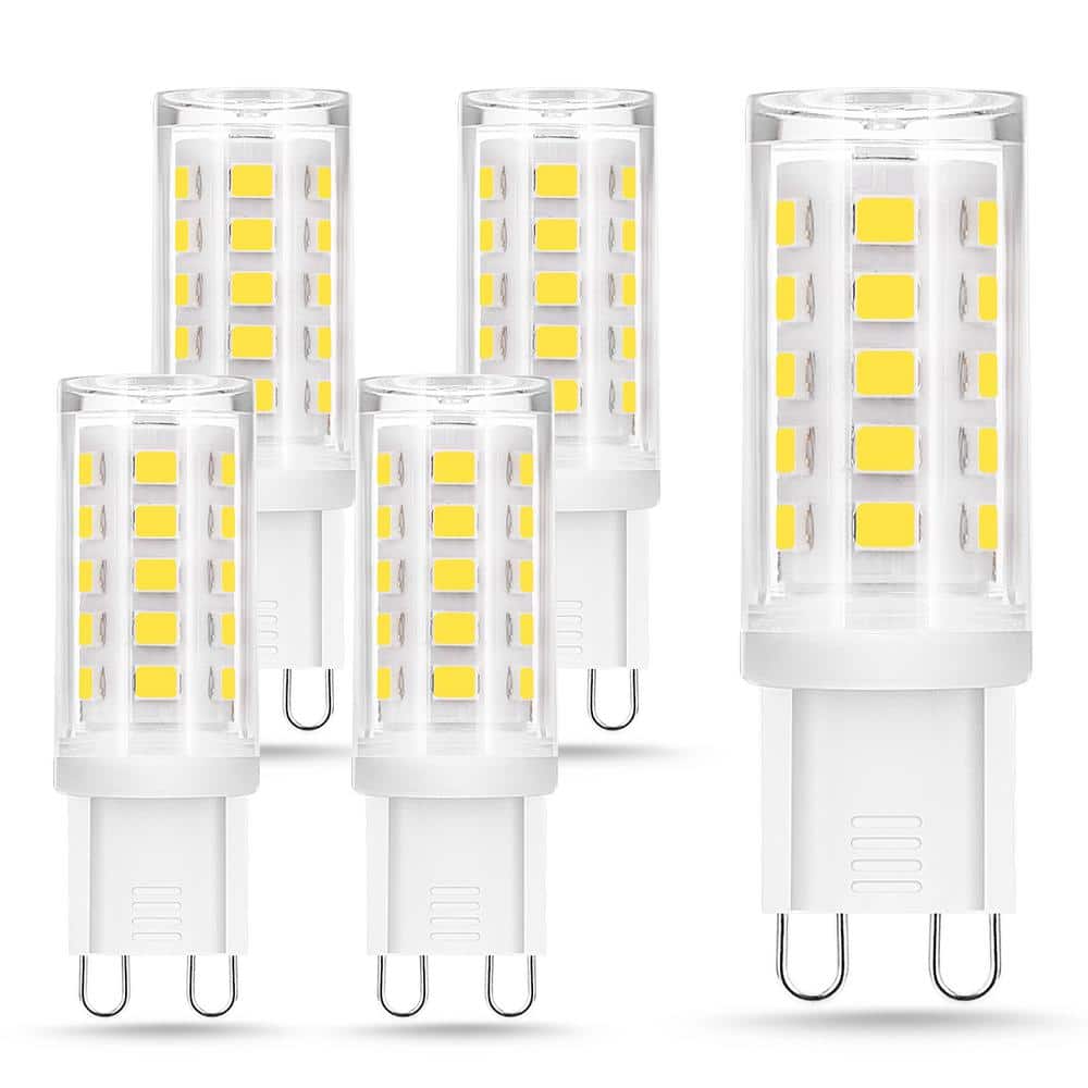 40-Watt Equivalent Non-Dimmable G9 LED Light Bulb in Daylight White 6000K,Led Chandelier Bulbs (5-Pack) price history on PriceWatchPro