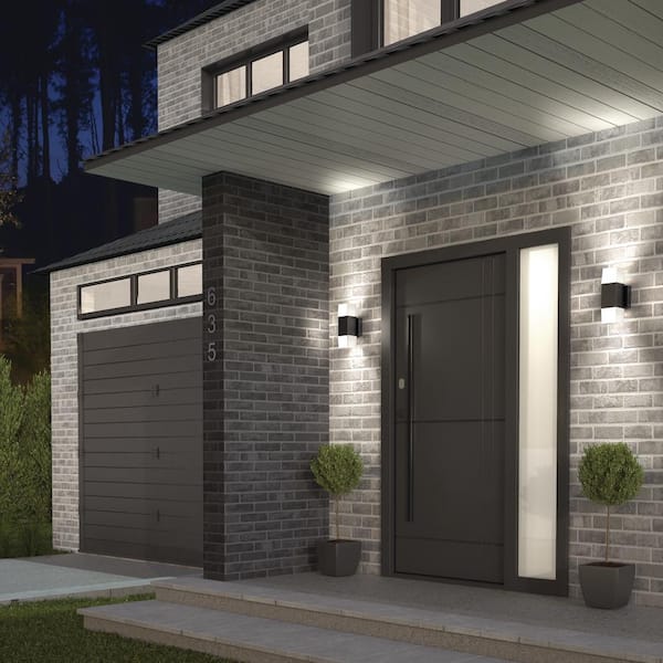 Artika Lenox Black Modern 3 CCT Integrated LED Exterior Hardwired