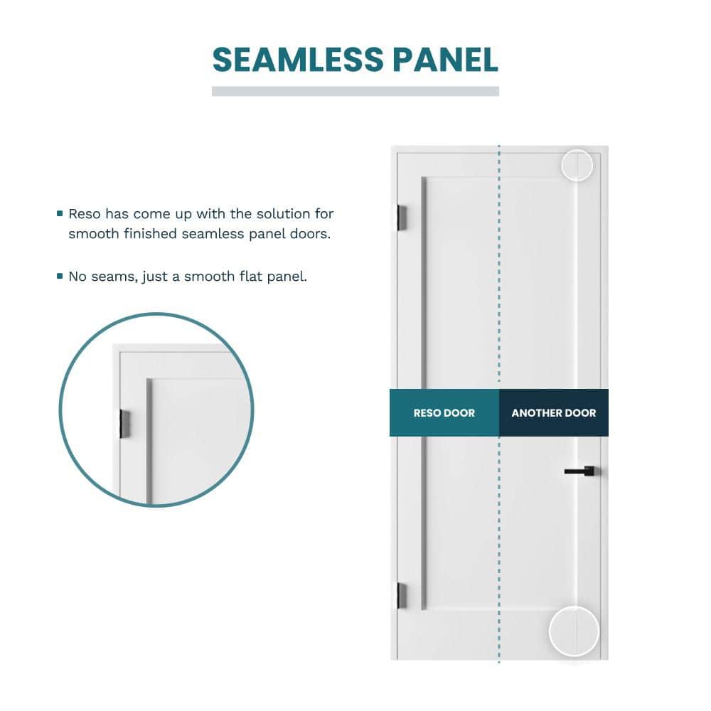 60 in. x 80 in. White Solid Core Double Prehung French Door