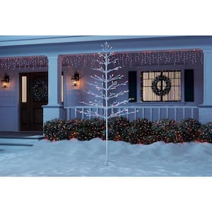 6 ft. LED Slow Twinkling Artificial Twig Tree with Multi-Color Lights