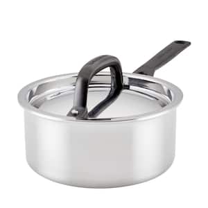 5-Ply Clad 1.5-qt. Stainless Steel Induction Sauce Pan with Lid