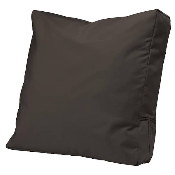 Classic Accessories Ravenna 21 in. x 20 in. x 4 in. Outdoor Lounge Chair/Loveseat Back Cushion in Espresso