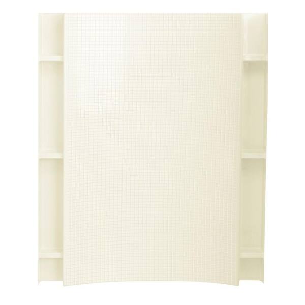 STERLING Accord 1-1/4 in. x 60 in. x 77 in. 1-piece Direct-to-Stud Shower Back Wall in Biscuit