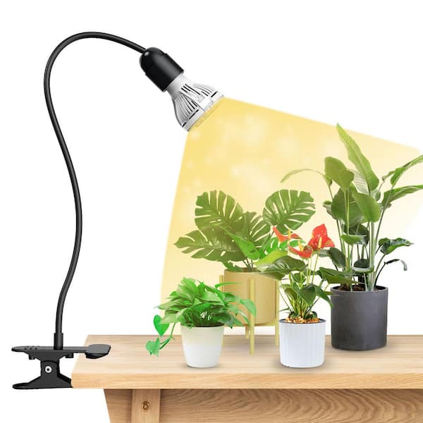 SANSI LED Grow Lights for Indoor Plants, 150W Full Spectrum Clip-on  Gooseneck Grow Light with Ceramic Tech.,10W Power Plant Light with Optical  Lens