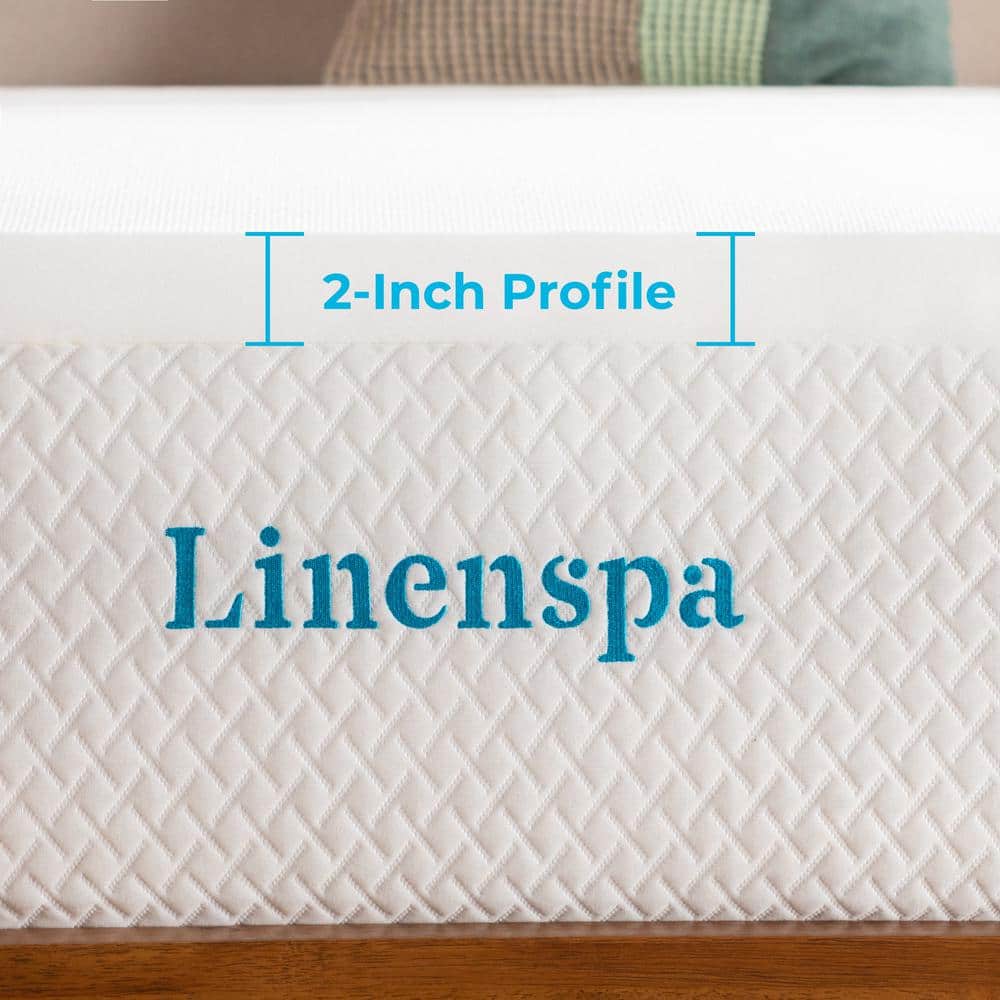 Linenspa Essentials 2'' Memory Foam Mattress Topper