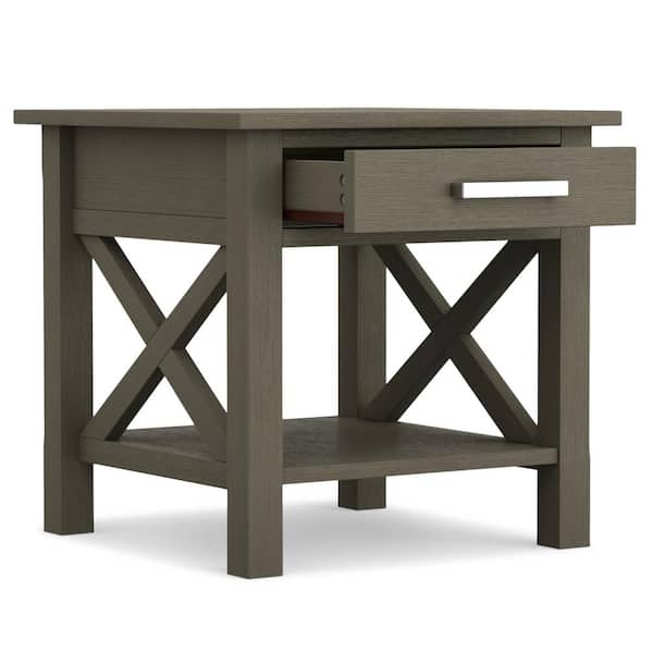 Simpli Home Kitchener Solid Wood 21 in. Wide Square