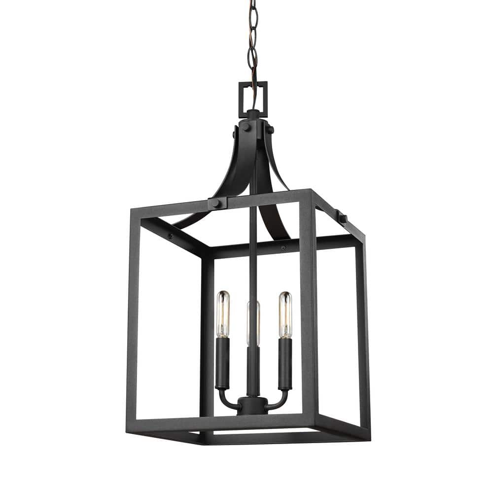 Labette Black Medium 3-Light Farmhouse Pendant