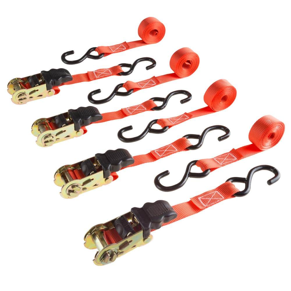 10 ft. x 6 in. Ratchet Tie Down Straps (4-Pack) price history on PriceWatchPro