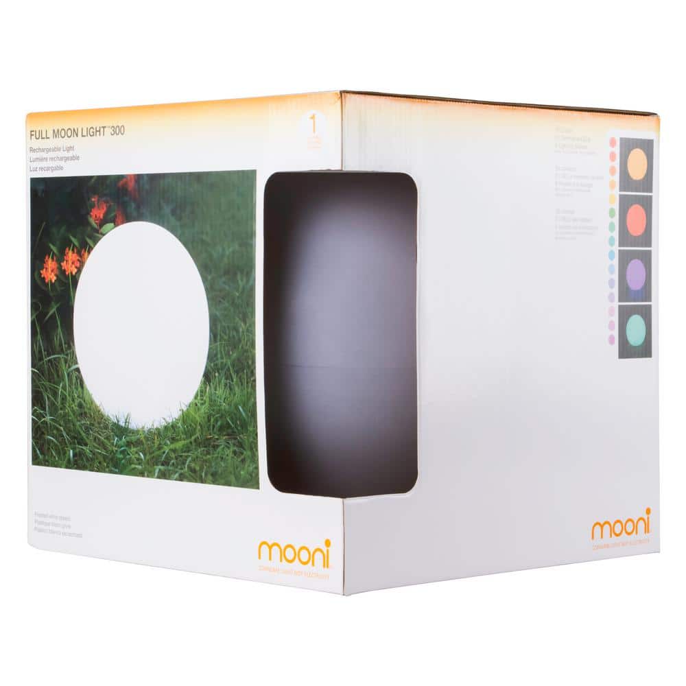 12'' White Sphere LED Color Changing Lamp with Remote