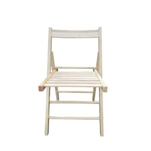 Hudson Natural Foldable Wood Outdoor Dining Chair Casual Home Chair (2-Pack)