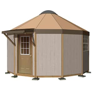Yurt Cabin 16 ft. 7 in. Dia. 217 Sq.Ft. 12 Wall Arctic Kit ADU Rental Unit Guest House