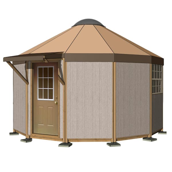 Rose Cottage 2 Bed 1 Bath 444 sq.ft. Steel Frame Home Kit DIY Assembly  Office Guest House ADU Vacation Rental Tiny Home RC2B443 - The Home Depot