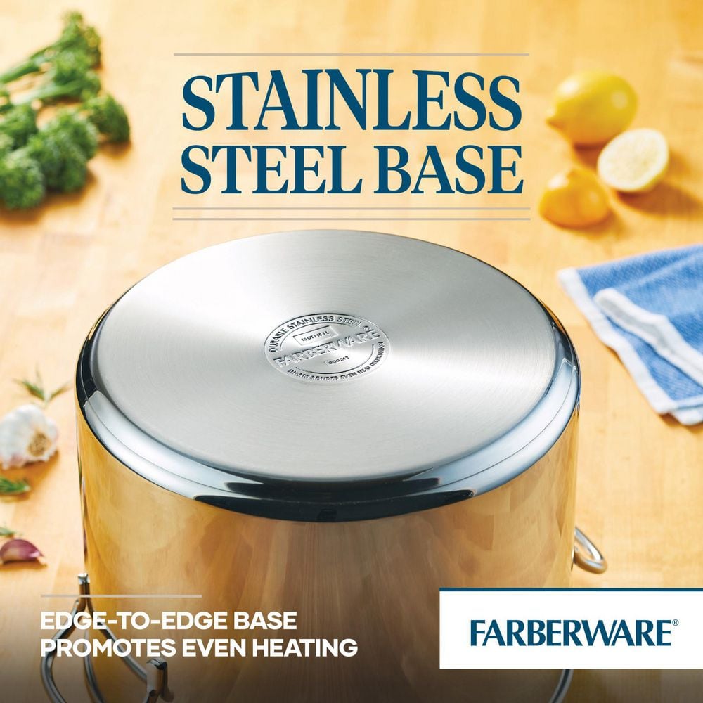 Farberware Classic 12-Quart Stainless Steel Stockpot with Lid