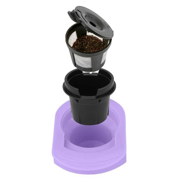  Nostalgia MyMini Single Coffee Maker, Brews K-Cup & Other Pods,  Serves up to 14 Ounces, Tea, Chocolate, Hot Cider, Lattes, Reusable Filter  Basket Included, Aqua: Home & Kitchen