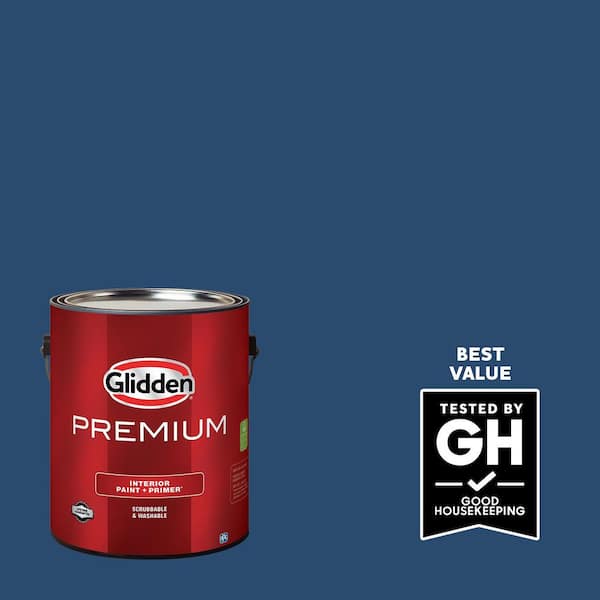 Glidden Premium 1 gal. PPG1160-7 Blue Tang Eggshell Interior Latex Paint