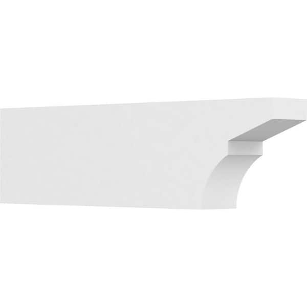 Ekena Millwork 5 in. x 10 in. x 36 in. Standard Monterey Architectural Grade PVC Rafter Tail Brace