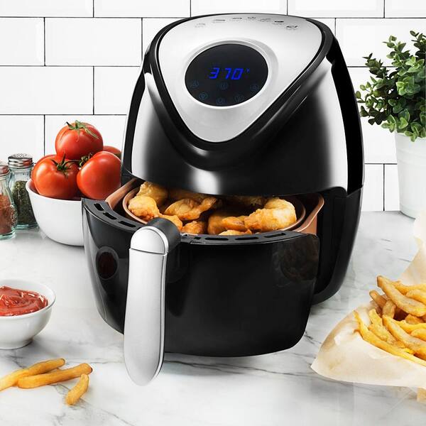 Gotham Steel 4 Qt Air Fryer, Small Air Fryer with Nonstick Copper Coating,  Oil Free Healthy Air Fryer with Rapid Air Technology, Easy to Use