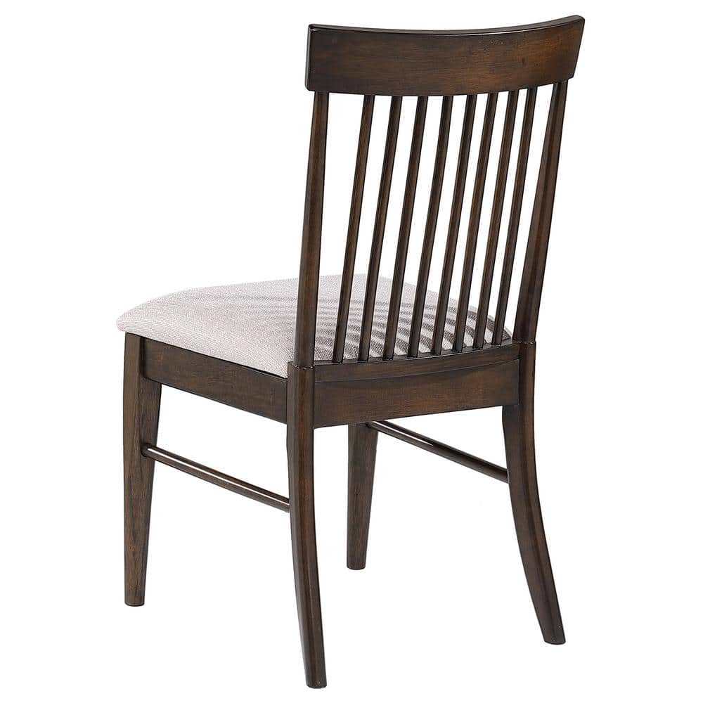 Gray Mid Century Modern Wood Slat Side Chair