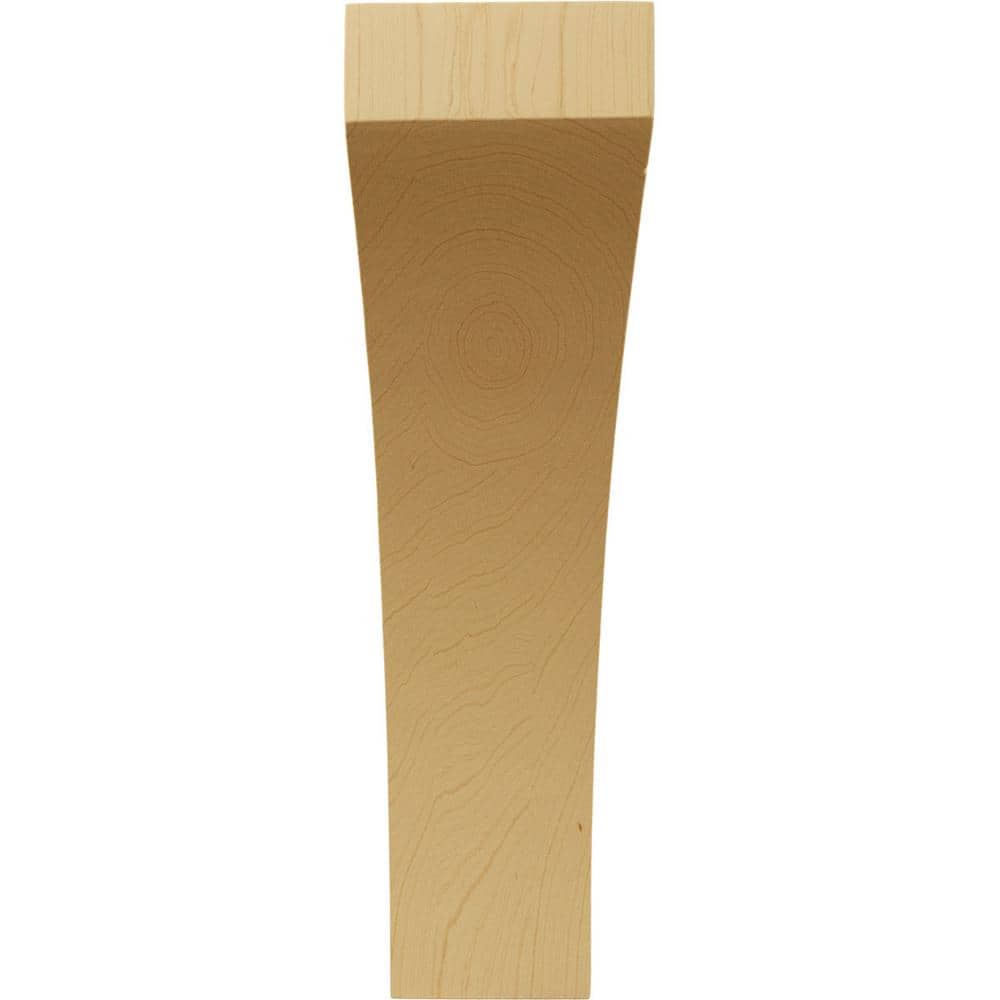 Large Alder Wood Corbel with Hand-Carved Details