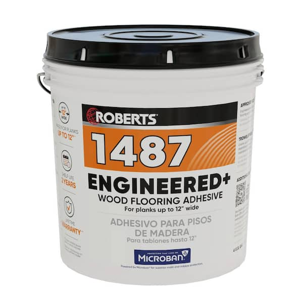 ROBERTS 4 U.S. Gal. (16 qt.) Engineered Wood Floor Adhesive 1487-4 ...