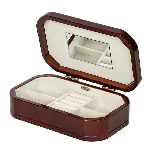 Mele & Co Morgan Cherry Finish Wooden Jewelry Box 0040311M - The