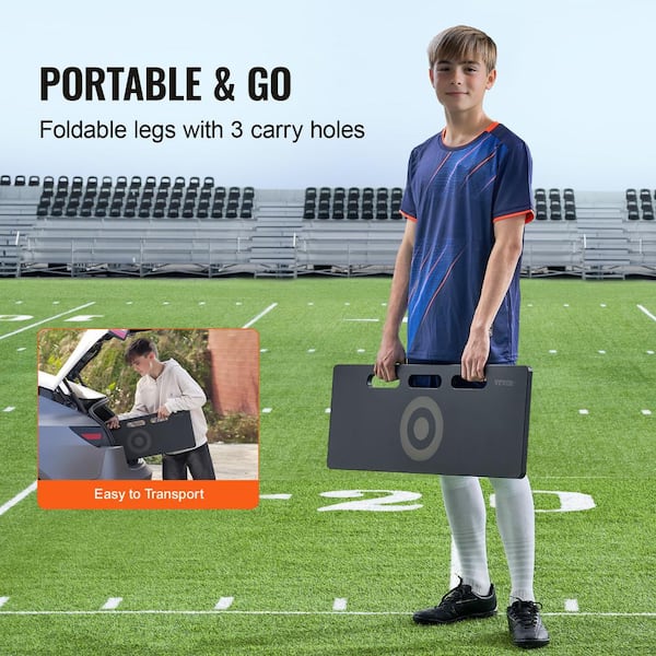 VEVOR Soccer Rebounder Board, 32x12 in. Portable Soccer Wall