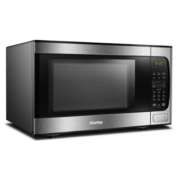 Kenmore Countertop Microwave, 6 Auto-Preset Menus, Child Lock, Defrost &  Express Cooking Features, 900 Watt, .9 Cu Ft, Stainless Steel 