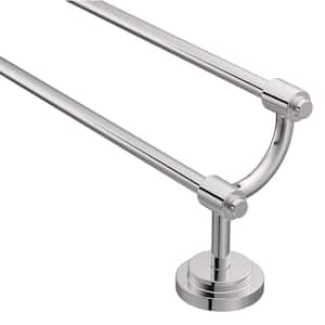 ISO 24 in. Double Towel Bar in Chrome
