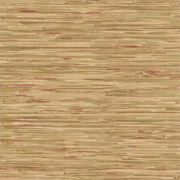 Brewster Faraji Light Brown Faux Grasscloth Vinyl Peelable Wallpaper (Covers 56.4 sq. ft.)