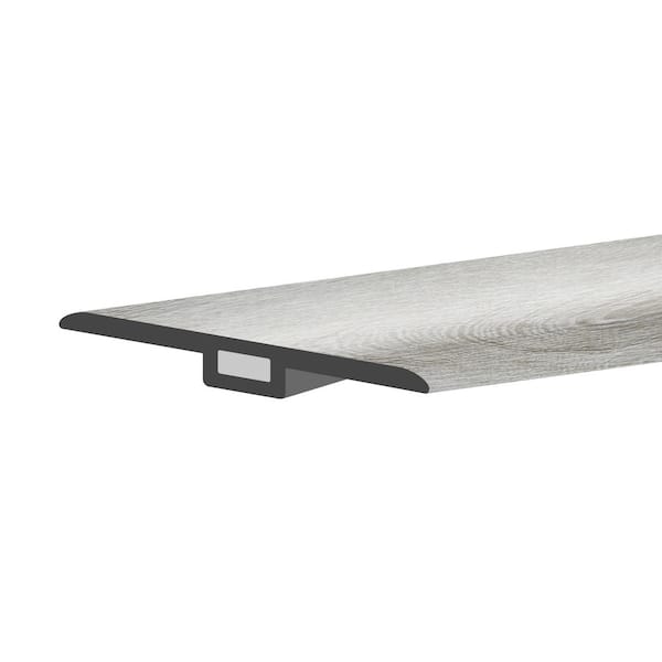 Lucida Surfaces TruCore Greywolf 1-3/4 in. W x 47-1/4 in. L x 0.27 in. T Vinyl T-Molding