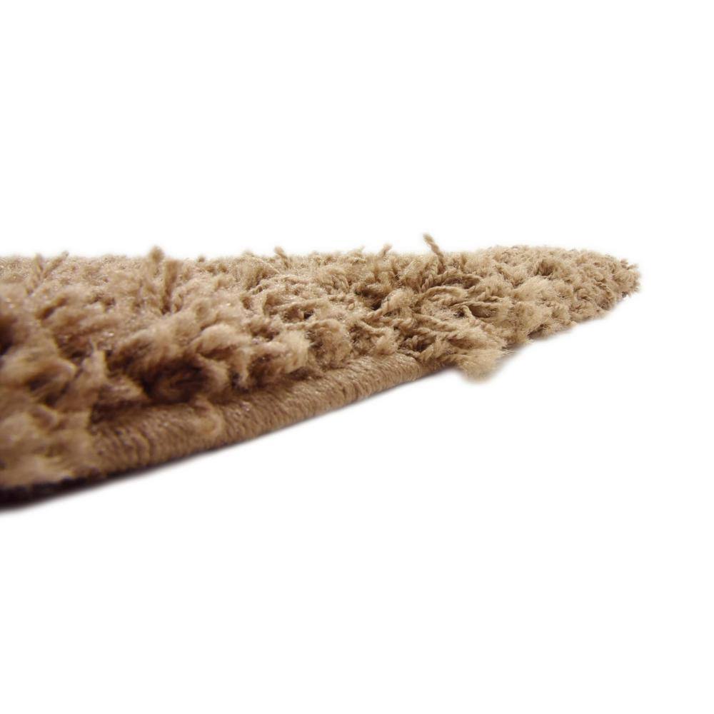 Sandy Brown Square Shag Rug with Easy Care