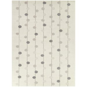 Stryer Cream 4 ft. x 6 ft. Striped Area Rug