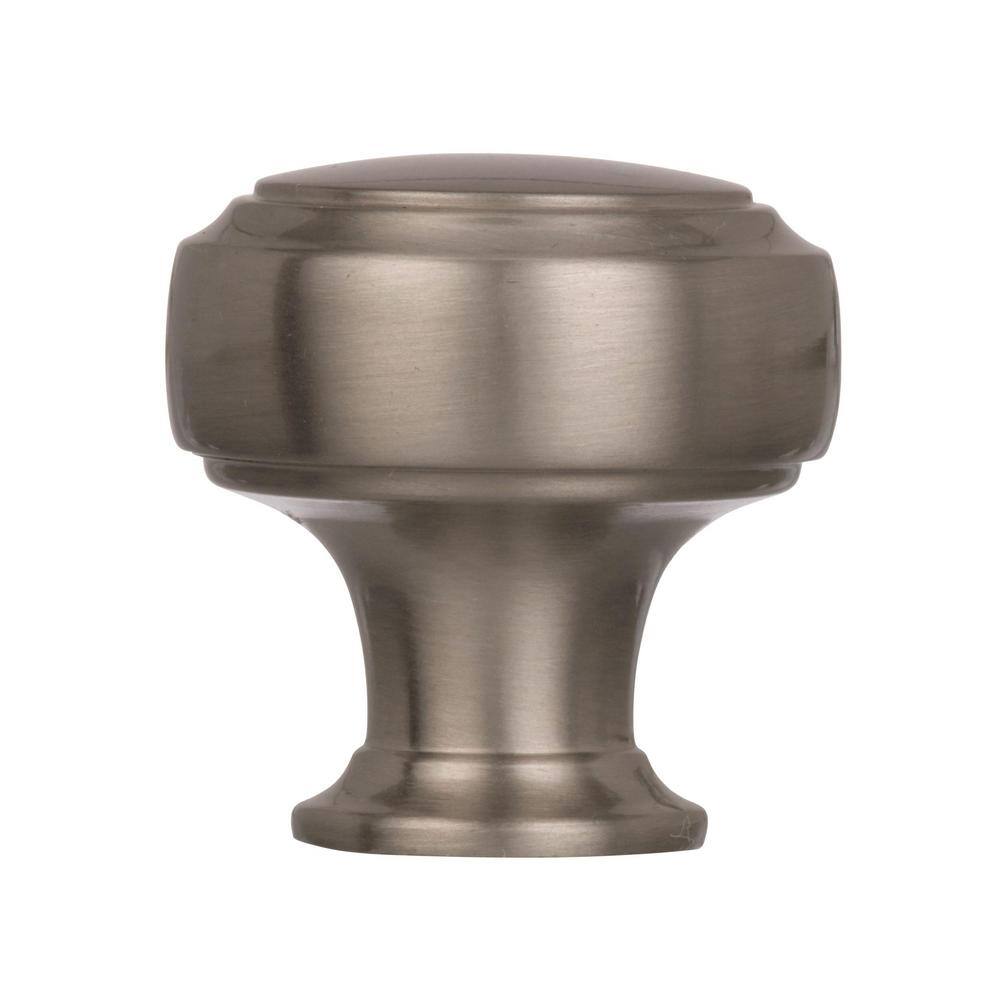 Highland Ridge Satin Nickel Round Cabinet Knob with Mounting Hardware