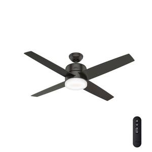 Advocate 54 in. Integrated LED Indoor Noble Bronze Ceiling Fan with Light Kit and Remote