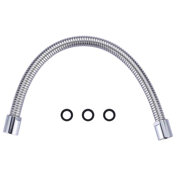 IVIGA 18.5 in. Stainless Steel Flexible Hose Pre Rinse Sprayer Assembly for Commercial Kitchen Faucet in Polished Chrome